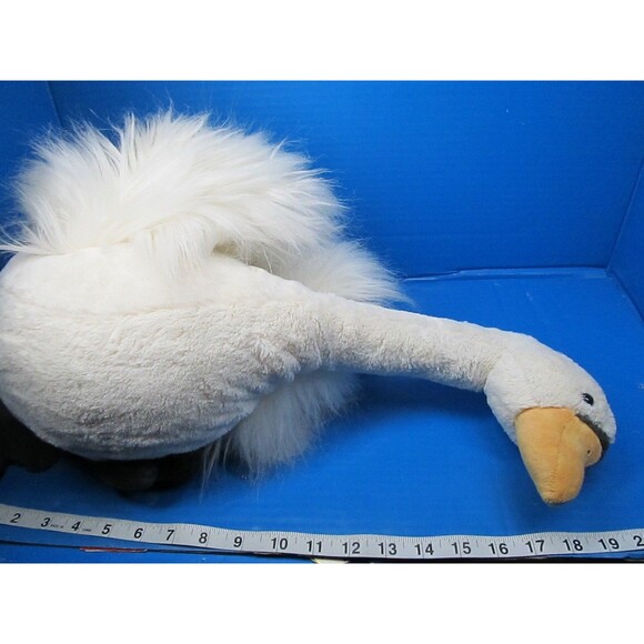 Jellycat PETITE Fuzzy White SOLANGE SWAN (Retired) 19” Plush Stuffed Animal - Picture 9 of 12
